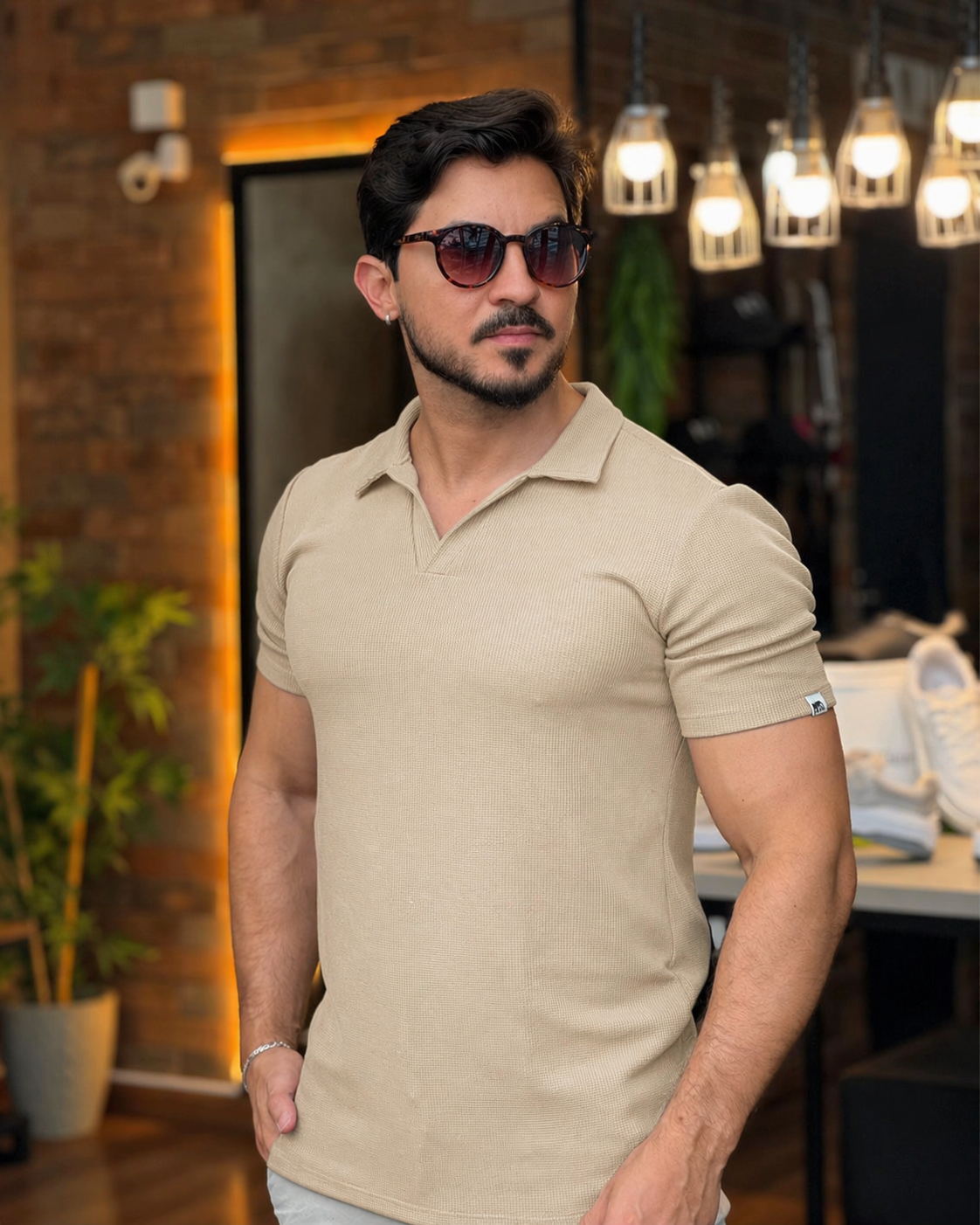 Polo Italiana bege